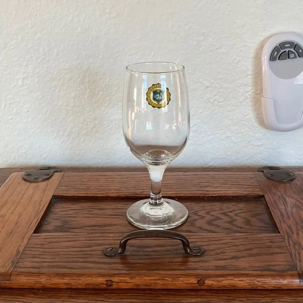 Vintage College of William & Mary Wine Glass